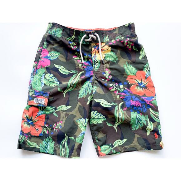 Boy's Polo Ralph Lauren Tropical Swim Trunks Size 10-12 - Picture 1 of 6